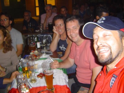 Biergarten ist Offen: Watching the footy at Nockhergerg